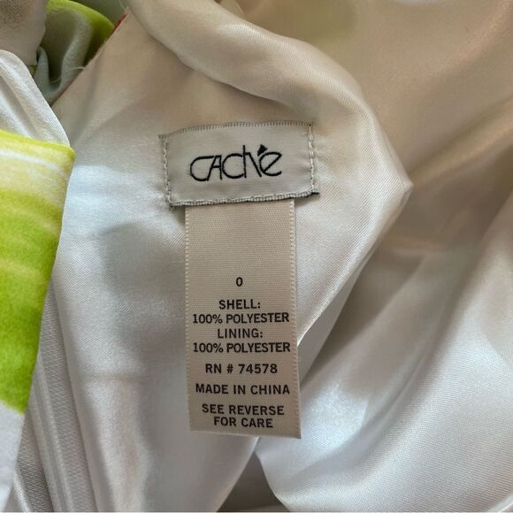 Vintage Cach'e Strapless Floral Beaded Maxi Dress Size 0 - Picture 8 of 8